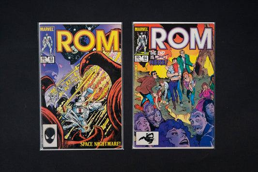 ROM Spaceknight, #63 & 64, Marvel Comics, 1985