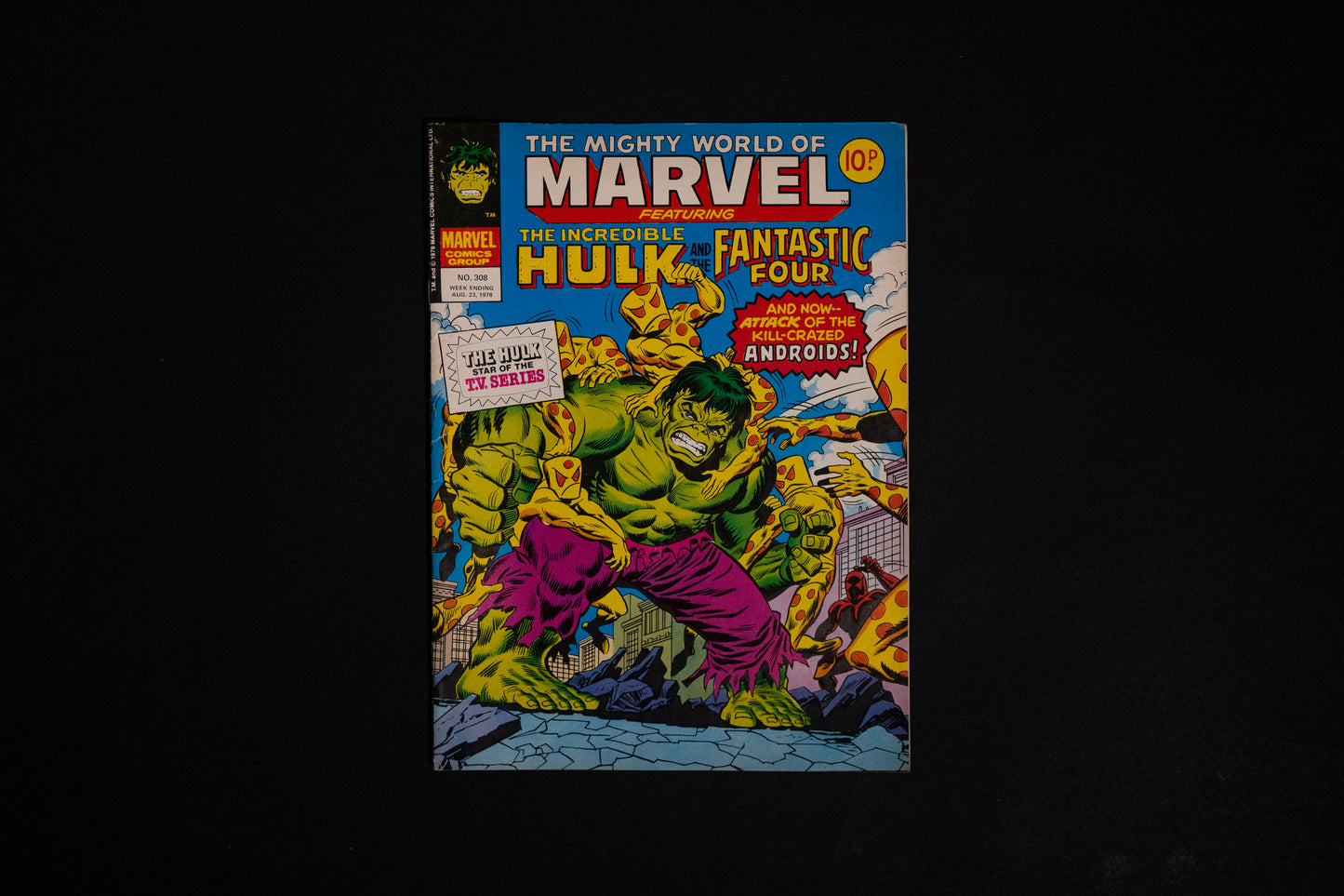 Mighty World of Marvel ft. Hulk & Fantastic Four, Marvel UK Comics Bundle, 1978 /1979