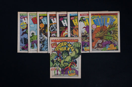 Hulk Comic Weekly, Marvel UK Comics Bundle, 1979 /1980
