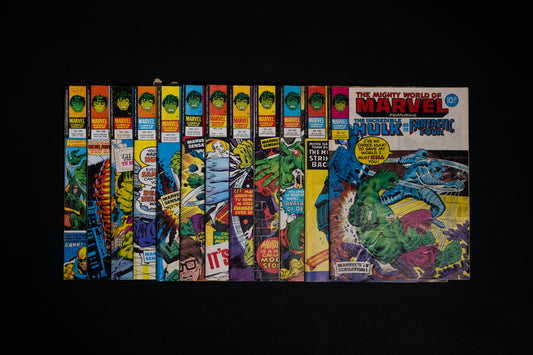 Mighty World of Marvel ft. Hulk & Fantastic Four, Marvel UK Comics Bundle, 1978 /1979