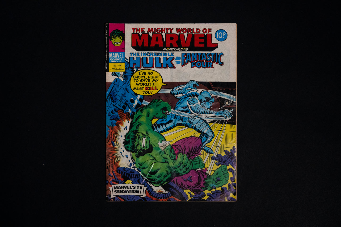 Mighty World of Marvel ft. Hulk & Fantastic Four, Marvel UK Comics Bundle, 1978 /1979