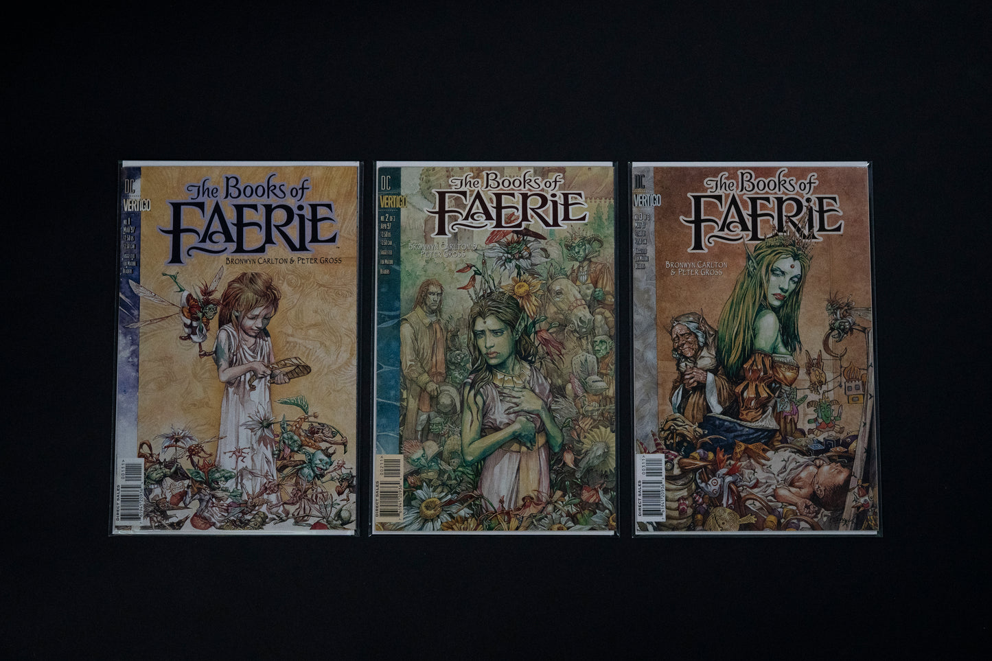 The Books of Faerie, #1-3, Complete Series, Vertigo Comics, 1997
