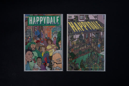 Happydale, Devils in the Desert, Complete set books #1 & 2 Vertigo Comics, 1999