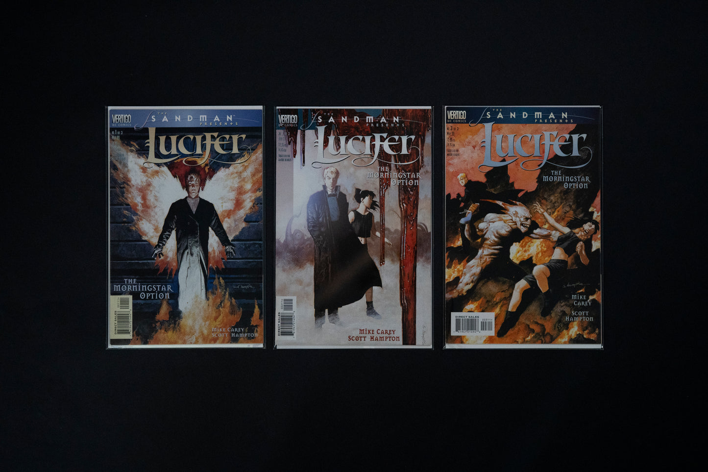 Sandman Presents Lucifer, Complete set #1-3, Vertigo Comics, 1999