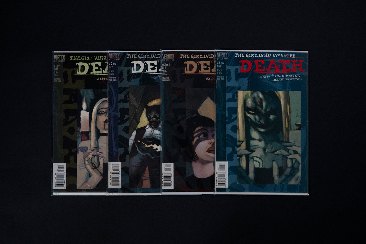 The Girl Who Would be Death, Complete set #1-4, Vertigo Comics, 1998
