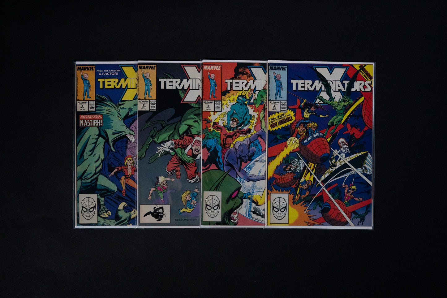 X Terminators, Complete set #1-4, Marvel Comics, 1988