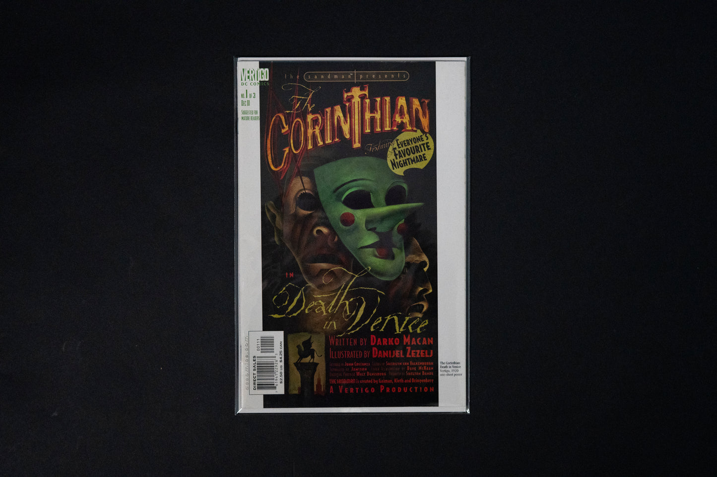 Sandman Presents The Corinthian, Complete set #1-3, Vertigo Comics, 2001