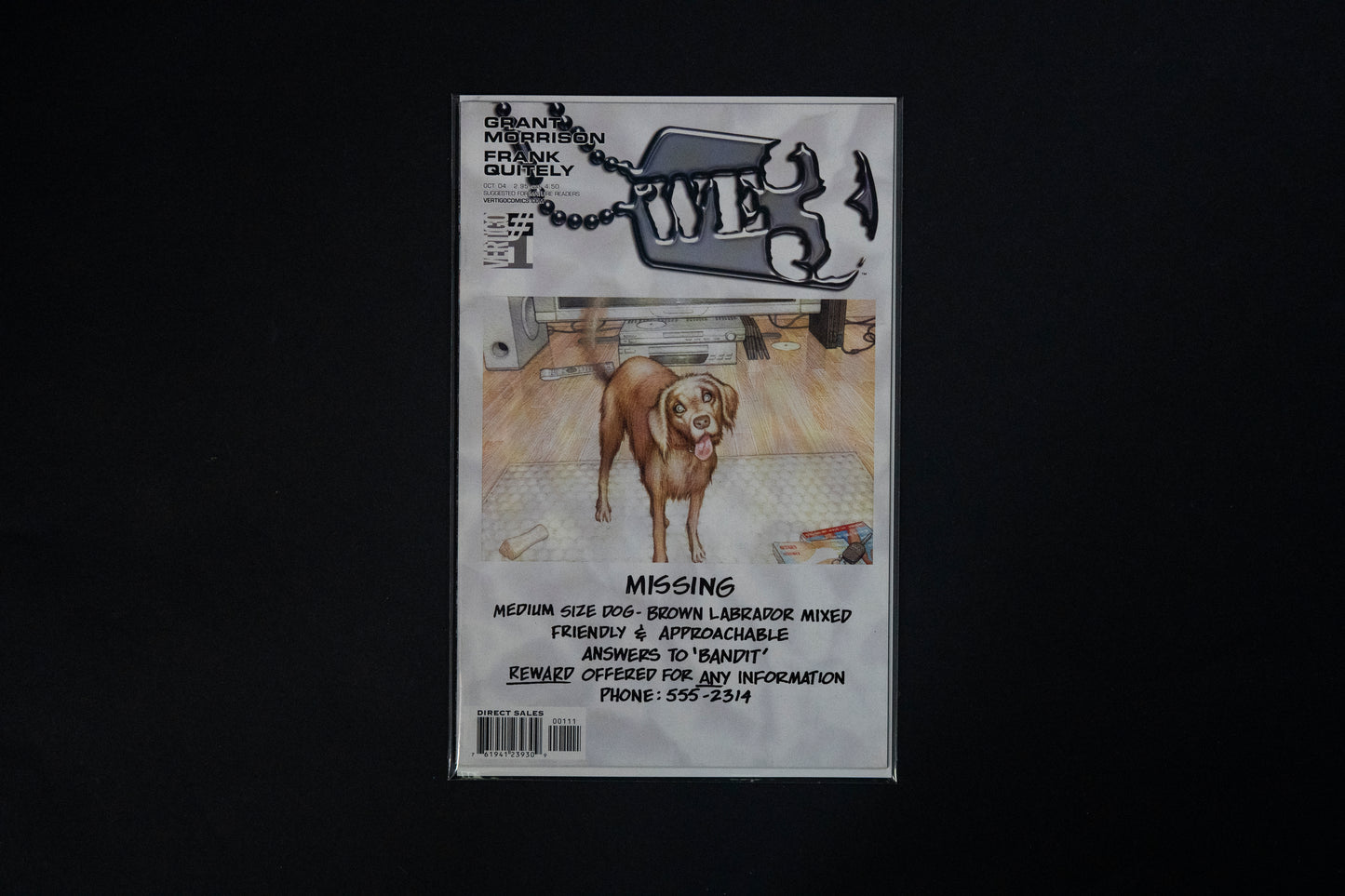 We 3, Complete set #1-3, Vertigo Comics, 2004
