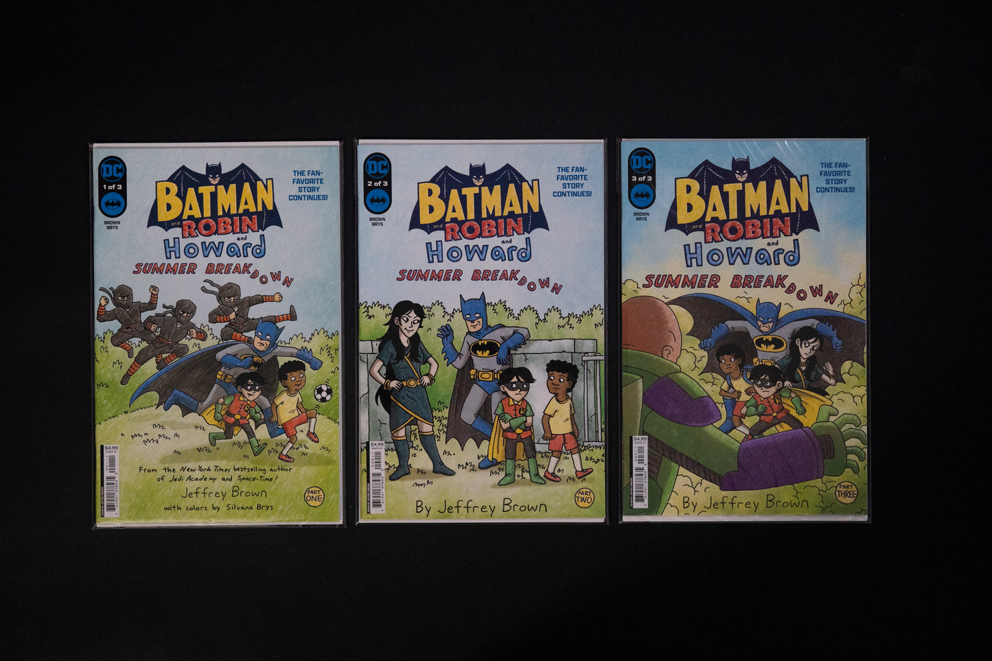 Batman & Robin & Howard, Summer Breakdown, Complete Set 1-3, DC Comics, 2024