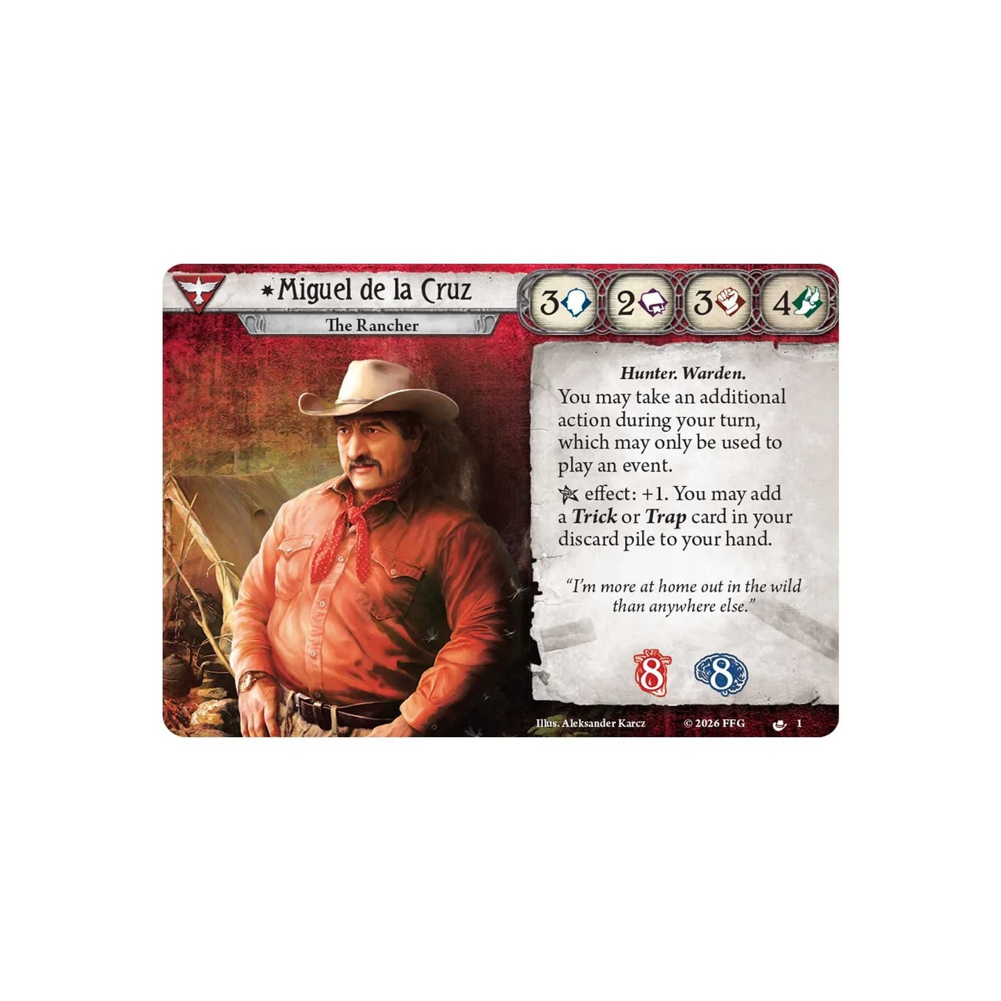 Arkham Horror, Miguel de la Cruz Investigator Deck -  New Box Sealed