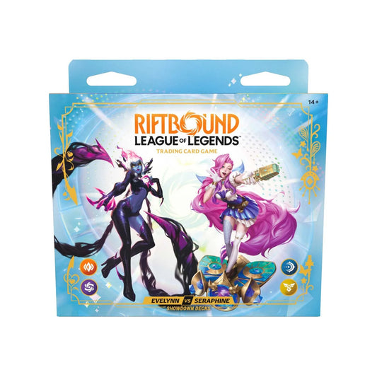 Riftbound, League of Legends, Radiance, Showdown Decks Evelynn vs. Seraphine, Boxed Sealed, English