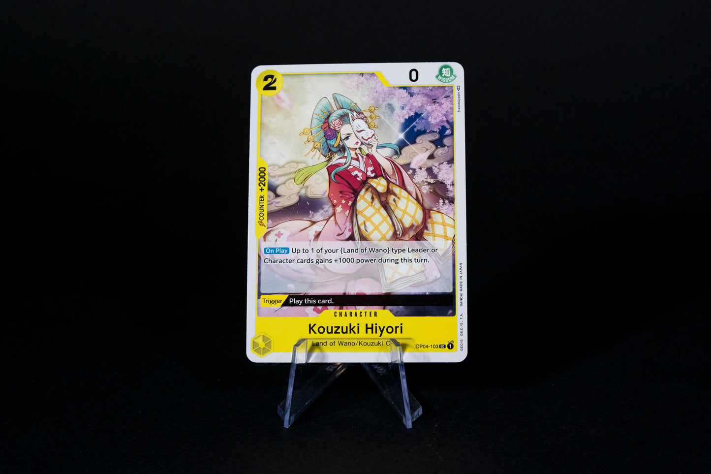 OP04-103, Kouzuki Hiyori, One Piece, Kingdoms of Intrigue, Uncommon, Ungraded, English