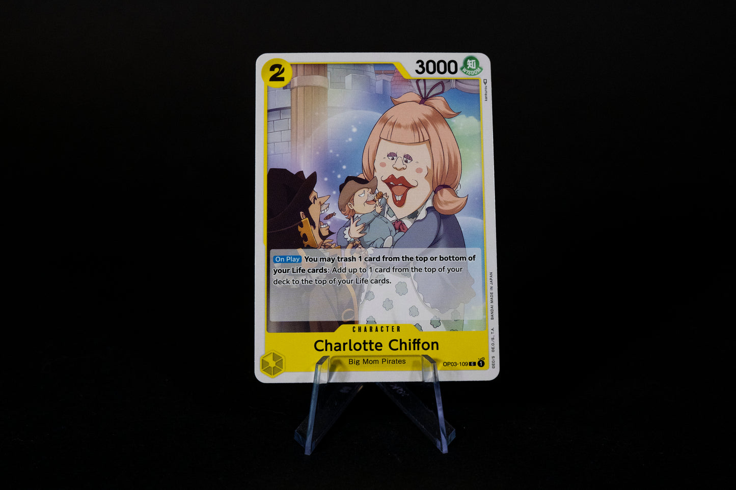 OP03-109, Charlotte Chiffon, One Piece, Pillars of Strength, Common, Ungraded, English