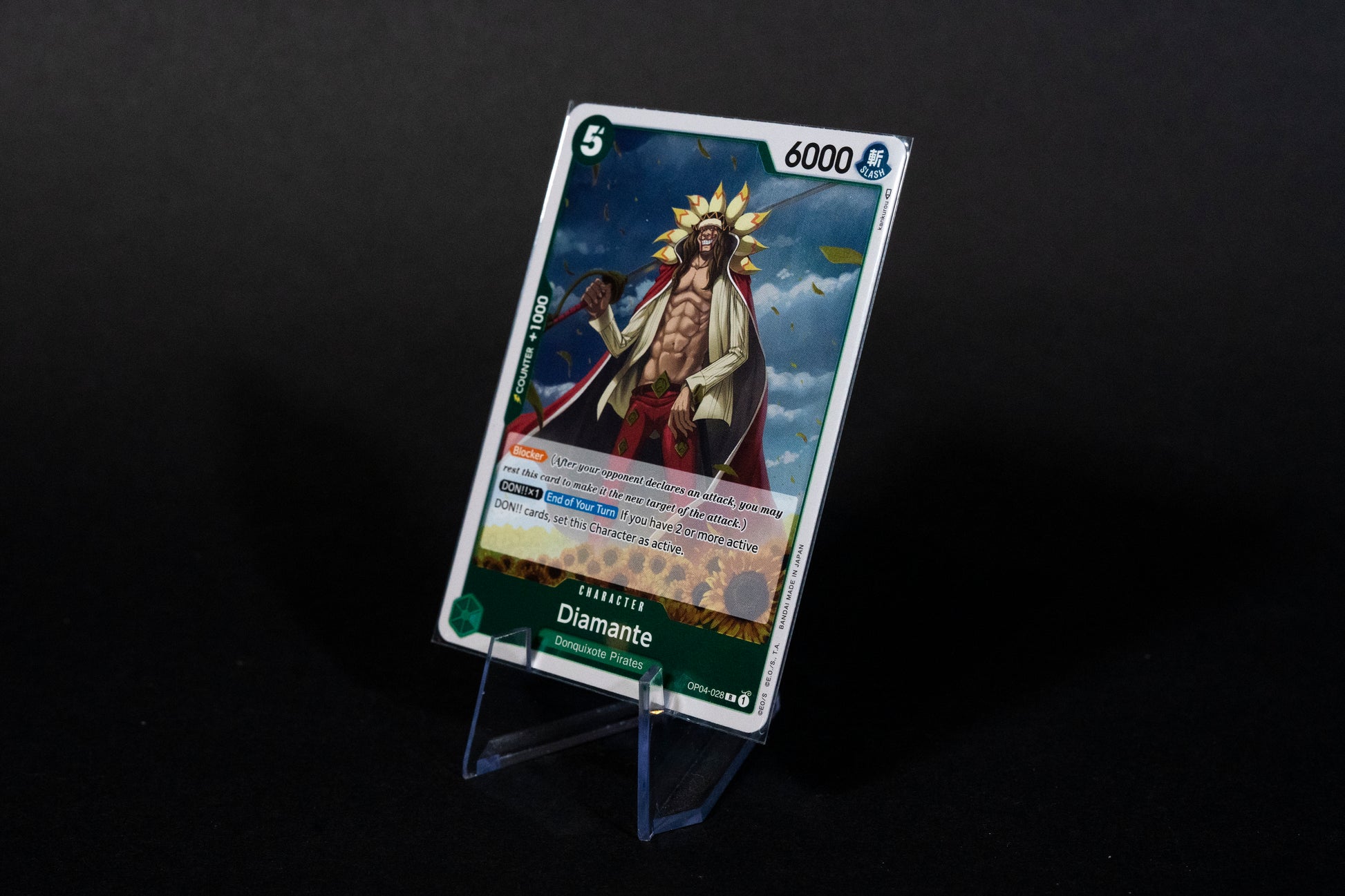 OP04-028, Diamante, One Piece, Kingdoms of Intrigue, Rare, Ungraded, E Tenrec Studios OP04-028, Diamante, One Piece, Kingdoms of Intrigue, Rare, Ungraded, E Tenrec Studios