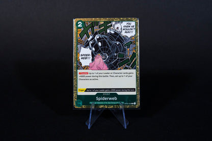 OP04-035, Spiderweb, One Piece, Kingdoms of Intrigue, Rare, Ungraded, English