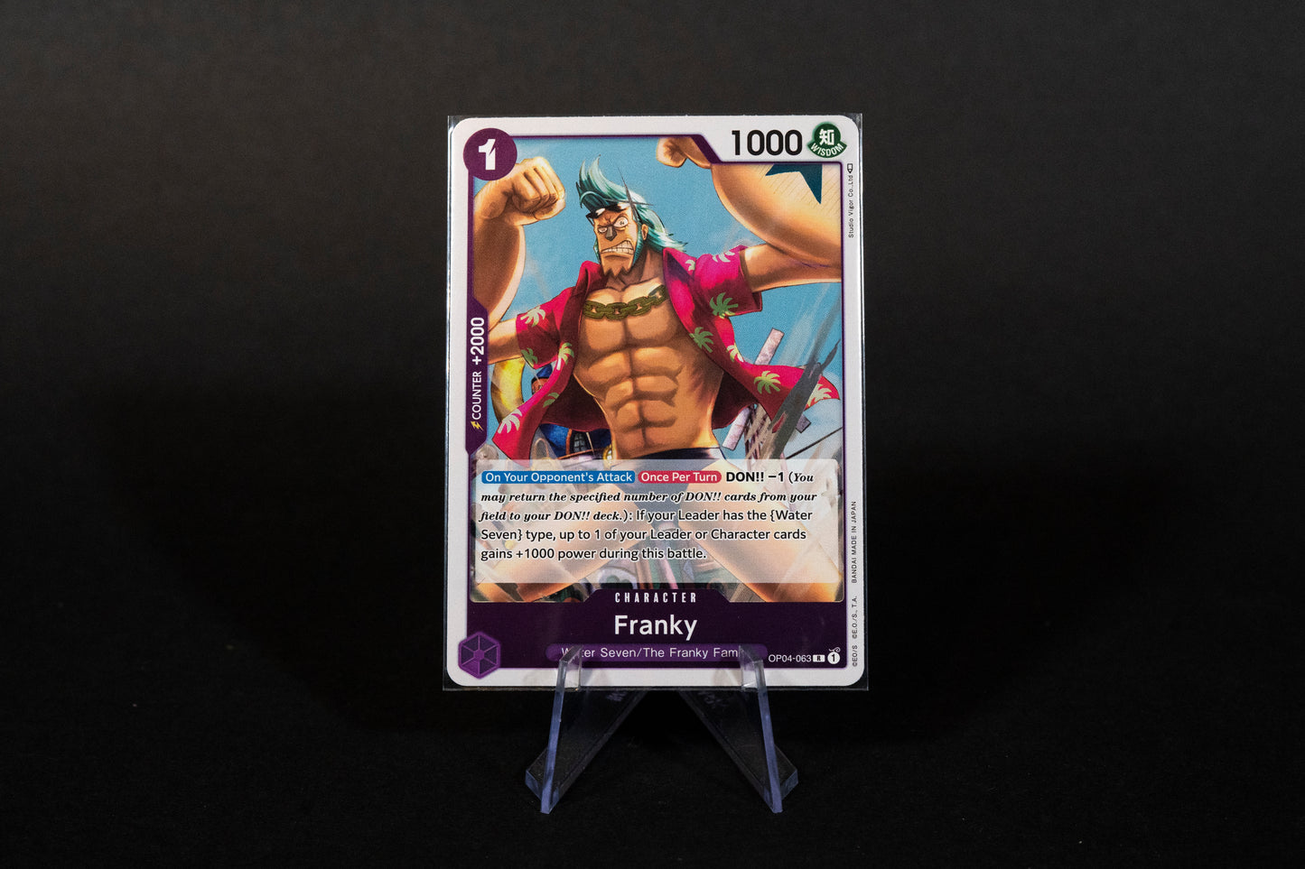 OP04-063, Franky, One Piece, Kingdoms of Intrigue, Rare, Ungraded, English