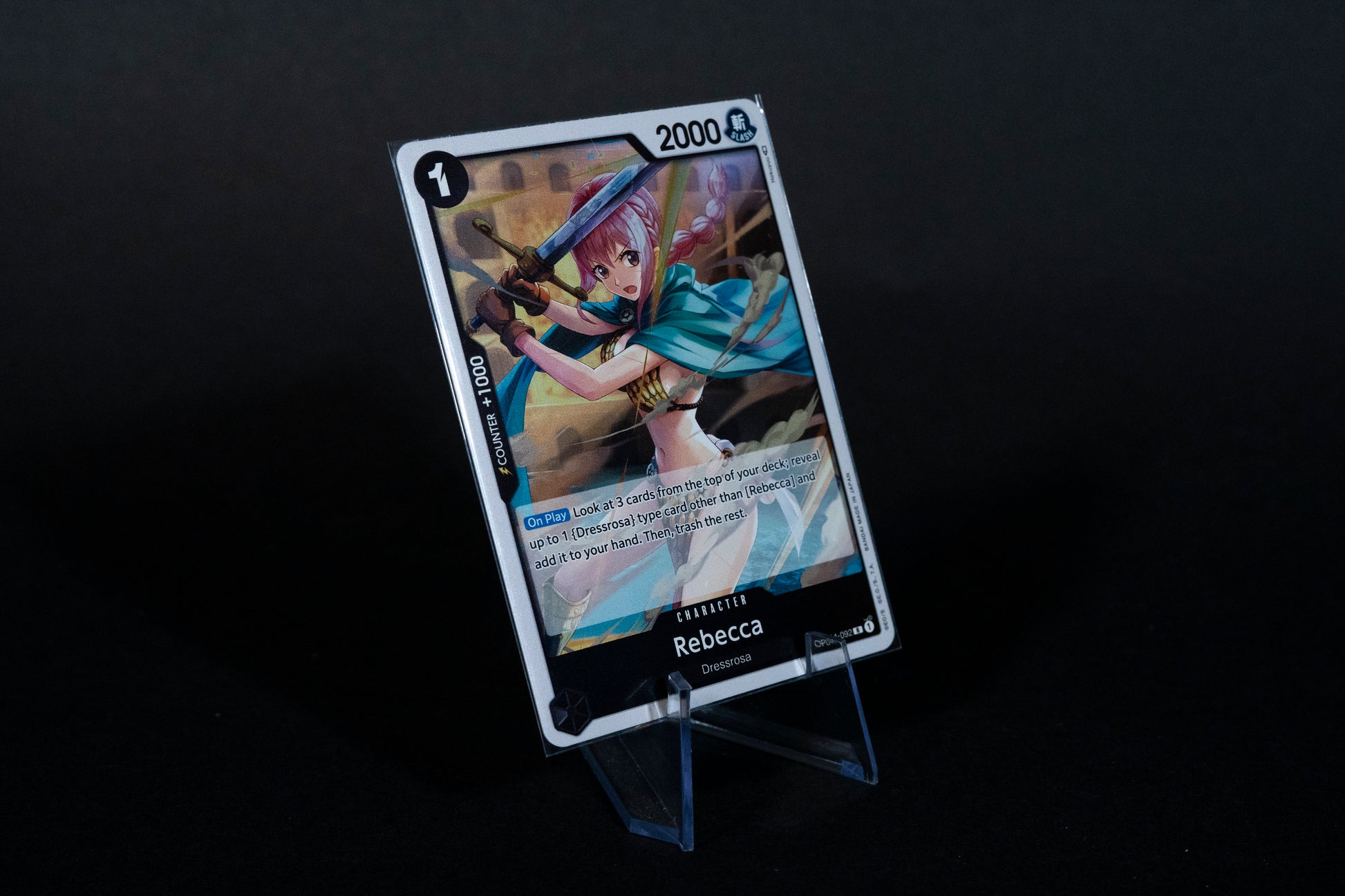 OP04-092, Rebecca, One Piece, Kingdoms of Intrigue, Rare, Ungraded, En Tenrec Studios OP04-092, Rebecca, One Piece, Kingdoms of Intrigue, Rare, Ungraded, En Tenrec Studios