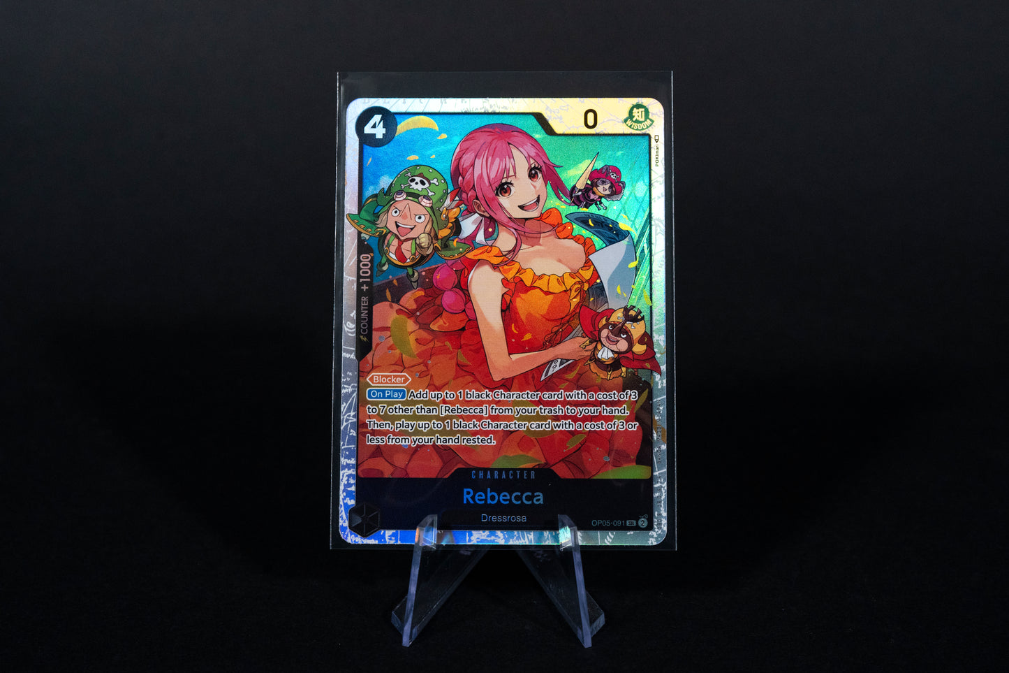 OP05-091, Rebecca, One Piece, Awakening of the New Era, Super Rare, Ungraded, English