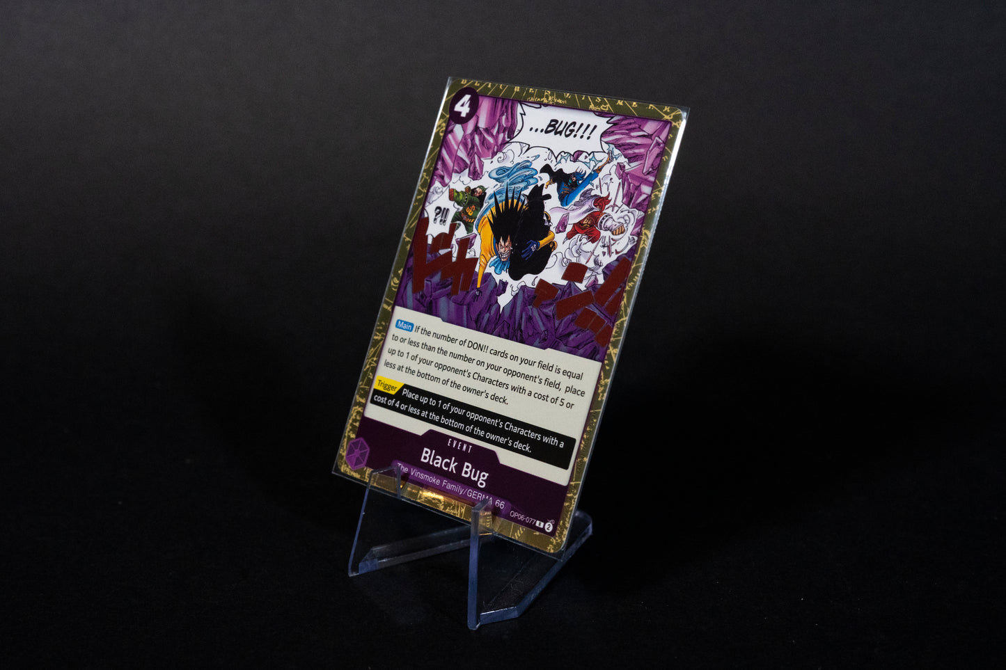 OP06-077, Black Bug, One Piece, Wings of the Captain, Rare, Ungraded, English