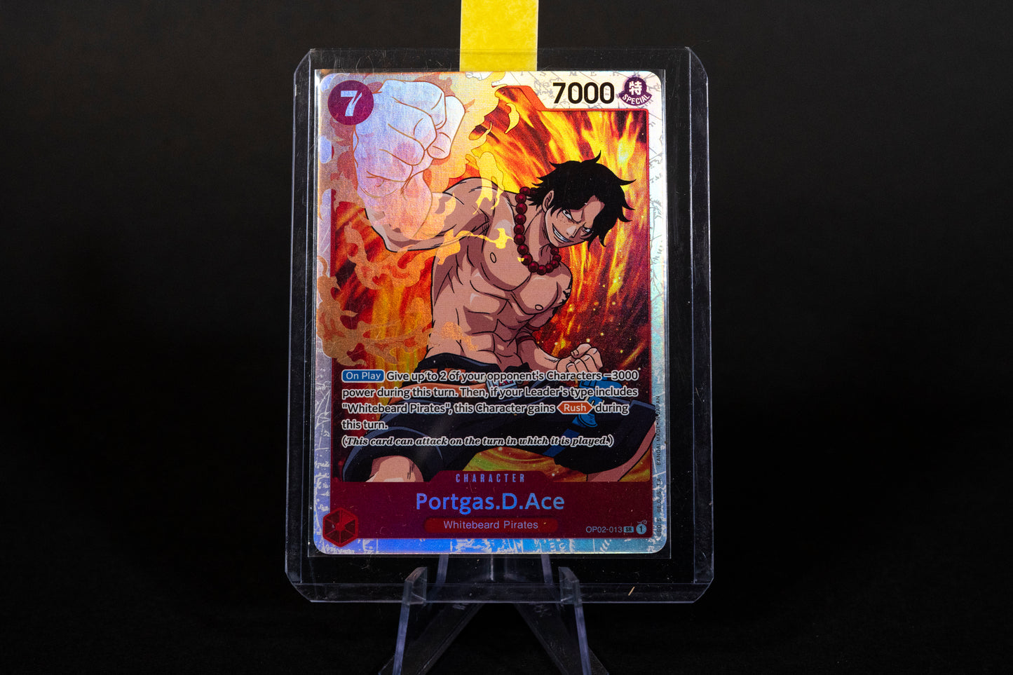 OP02-013, Portgas.D.Ace, One Piece, Paramount War, Super Rare, Ungraded, English