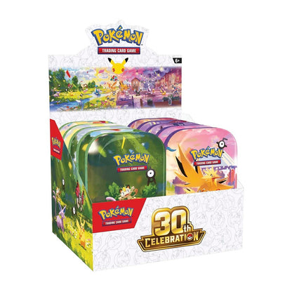 Pokémon, Mini Tins - Assorted - 30th Celebration, New Sealed - ORDER LIMITS APPLY