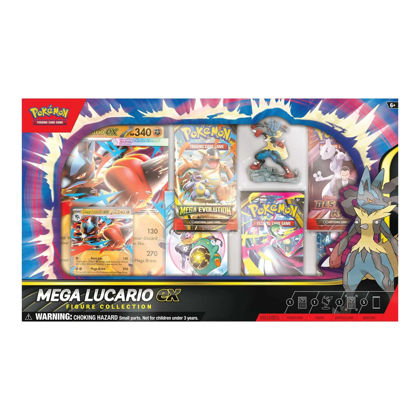 Pokémon, Mega Lucario ex Figure Collection, New Sealed