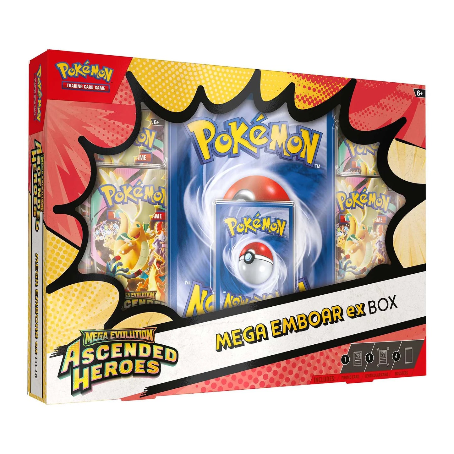 Pokémon, Mega Evolution Ascended Heroes - Mega Emboar ex Box, New Sealed, ORDER LIMITS APPLY