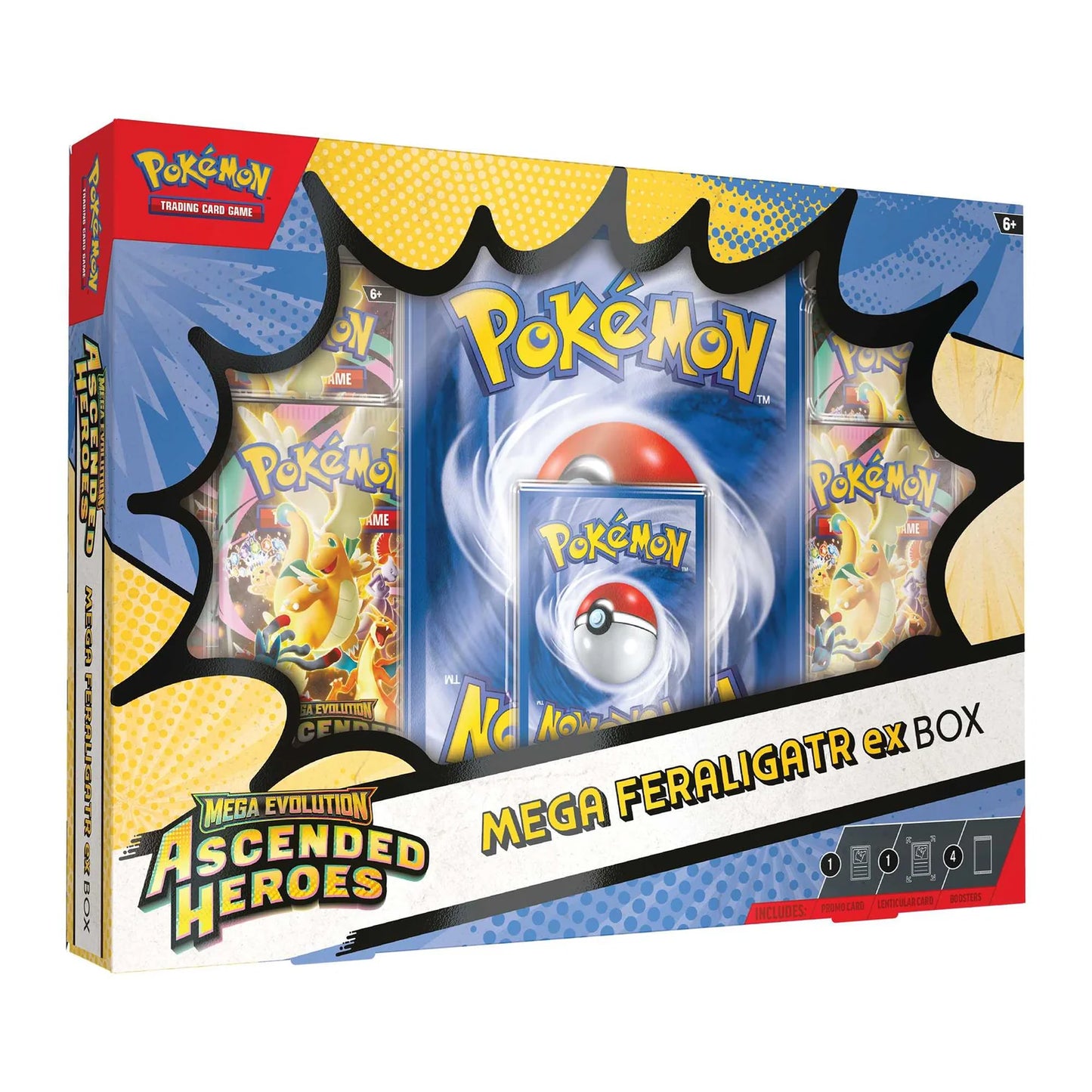 Pokémon, Mega Evolution Ascended Heroes - Mega Feraligatr ex Box New Sealed, ORDER LIMITS APPLY