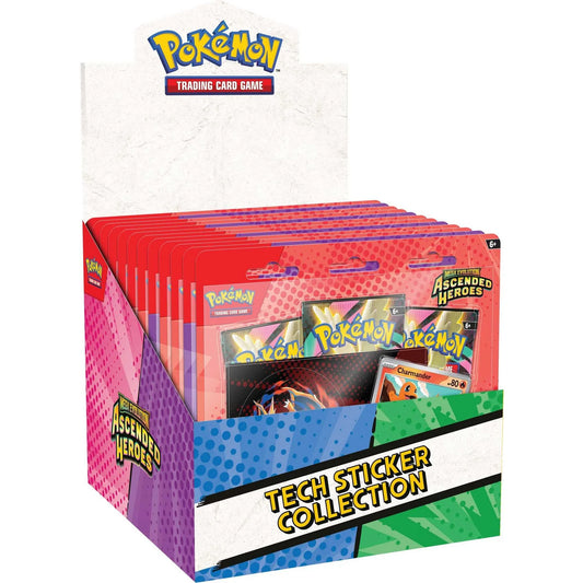 Pokémon, Mega Evolution Ascended Heroes - Tech Sticker Collection New Sealed, ORDER LIMITS APPLY