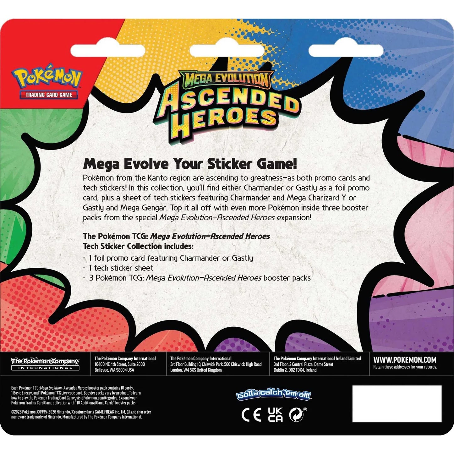 Pokémon, Mega Evolution Ascended Heroes - Tech Sticker Collection New Sealed, ORDER LIMITS APPLY