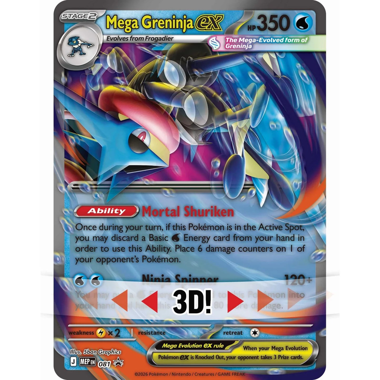 Pokémon, Mega Greninja ex Premium Collection, New Sealed