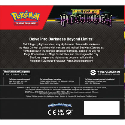 Pokémon, Mega Evolution, Pitch Black, Booster Box, New Sealed, ORDER LIMITS APPLY