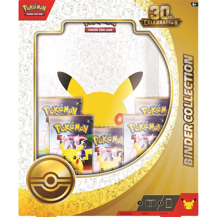 Pokémon, Binder Collection - 30th Celebration, New Sealed - ORDER LIMITS APPLY