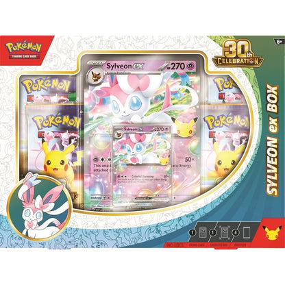 Pokémon, ex Box - Sylveon - 30th Celebration, New Sealed - ORDER LIMITS APPLY