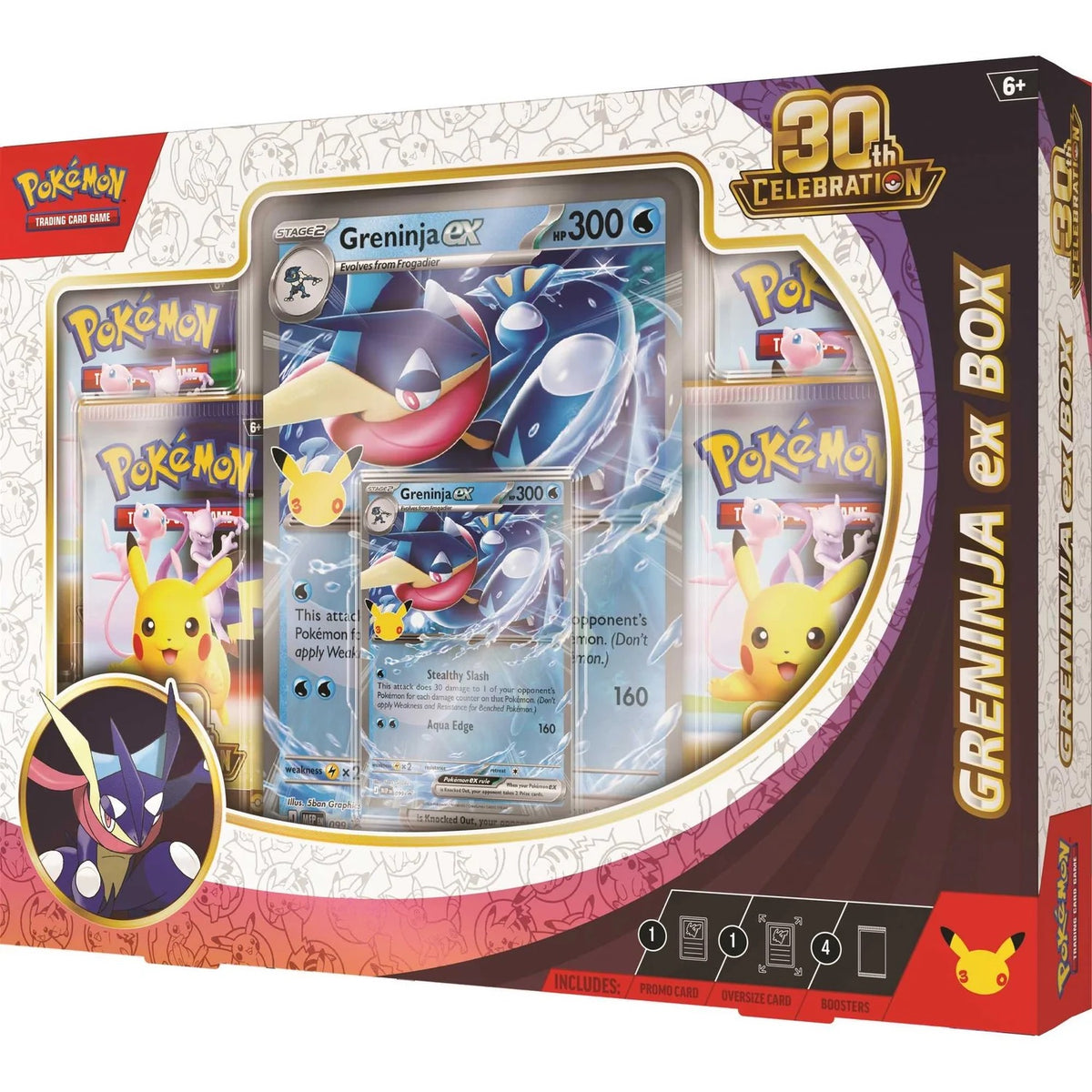 Pokémon, ex Box - Greninja - 30th Celebration, New Sealed - ORDER LIMITS APPLY