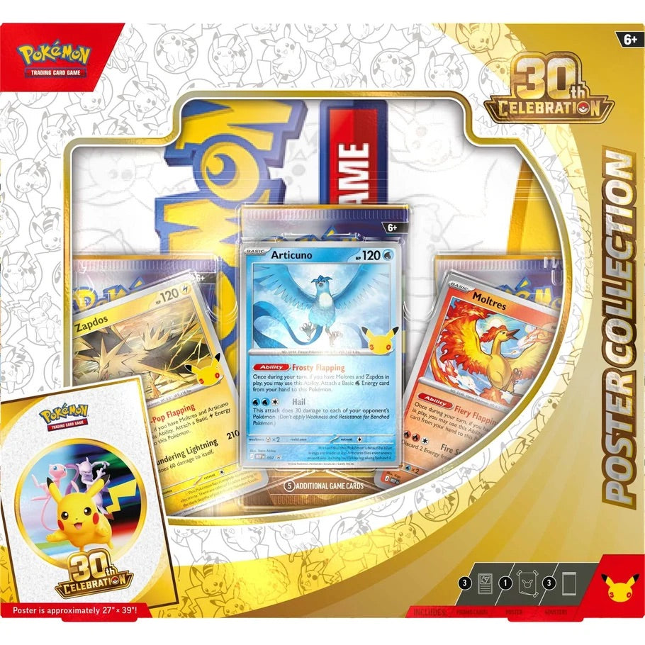 Pokémon, Poster Collection - 30th Celebration, New Sealed - ORDER LIMITS APPLY