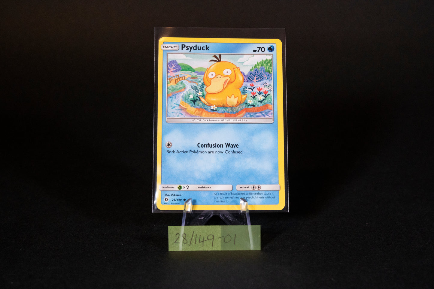 28/149, Psyduck, Pokemon, Sun & Moon, Base Set, 2017, Common, Ungraded, English