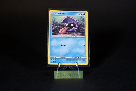 33/149, Shellder, Pokemon, Sun & Moon, Base Set, 2017, Common, Ungraded, English