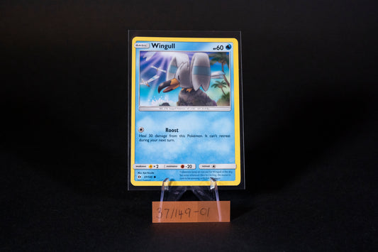 37/149, Wingull, Pokemon, Sun & Moon, Base Set, 2017, Common, Ungraded, English