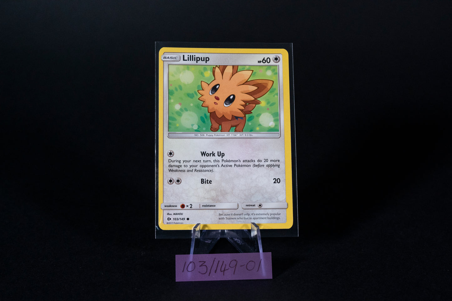 103/149, Lilipup, Pokemon, Sun & Moon, Base Set, 2017, Common, Ungraded, English