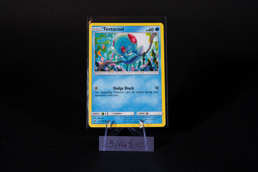 23/145, Tentacool, Pokemon, Sun & Moon, Guardians Rising, 2017, Common, Ungraded, English