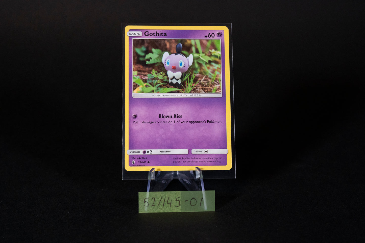 52/145, Gothita, Pokemon, Sun & Moon, Guardians Rising, 2017, Common, Ungraded, English