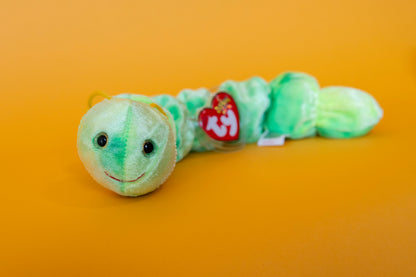 Squirmy (Worm) - TY Beanie Babies - Tag in Protector - Excellent Condition