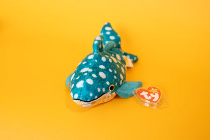 Poseidon (Whale Shark) - TY Beanie Babies - Tag in Protector - Excellent Condition