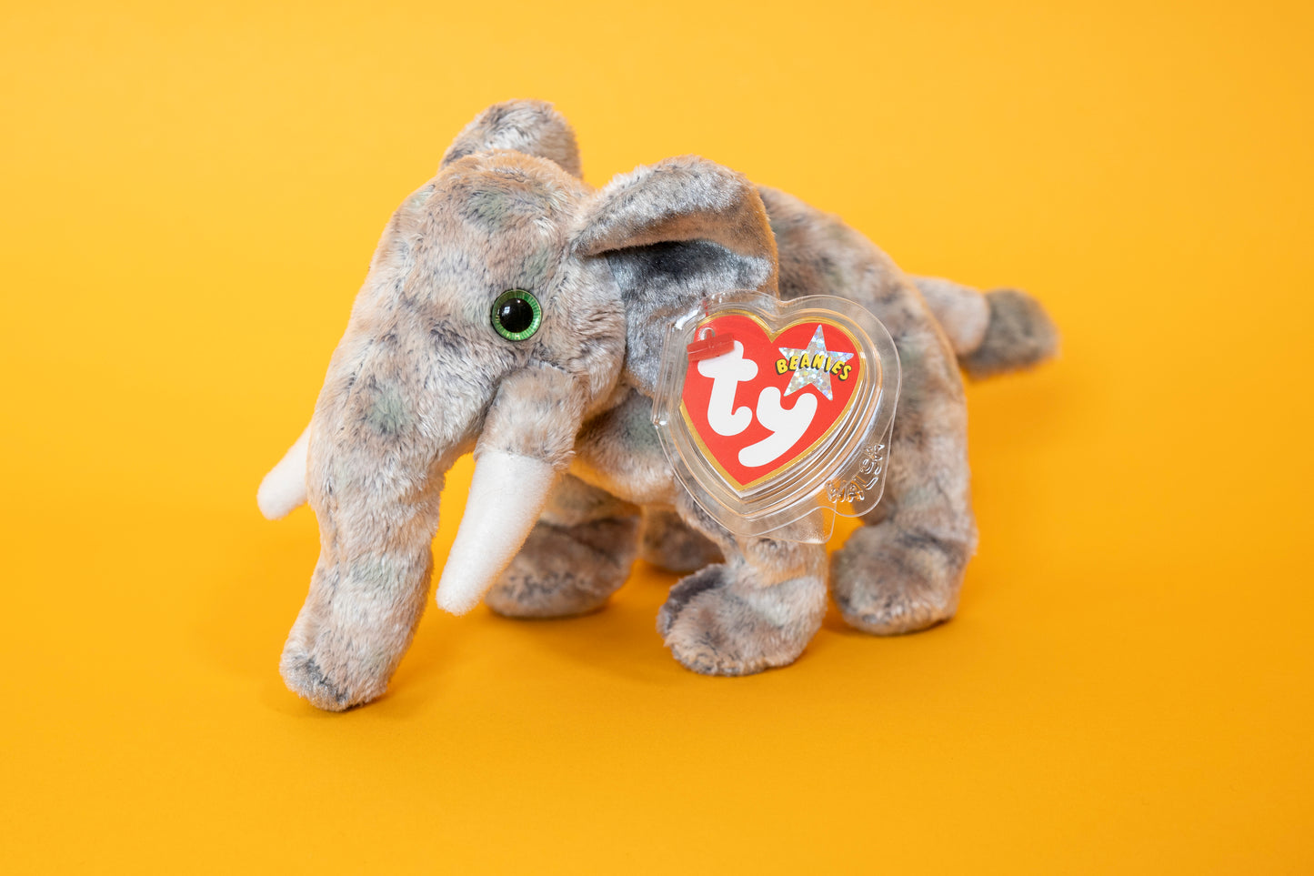 Pounds (Elephant) - TY Beanie Babies - Tag in Protector - Excellent Condition