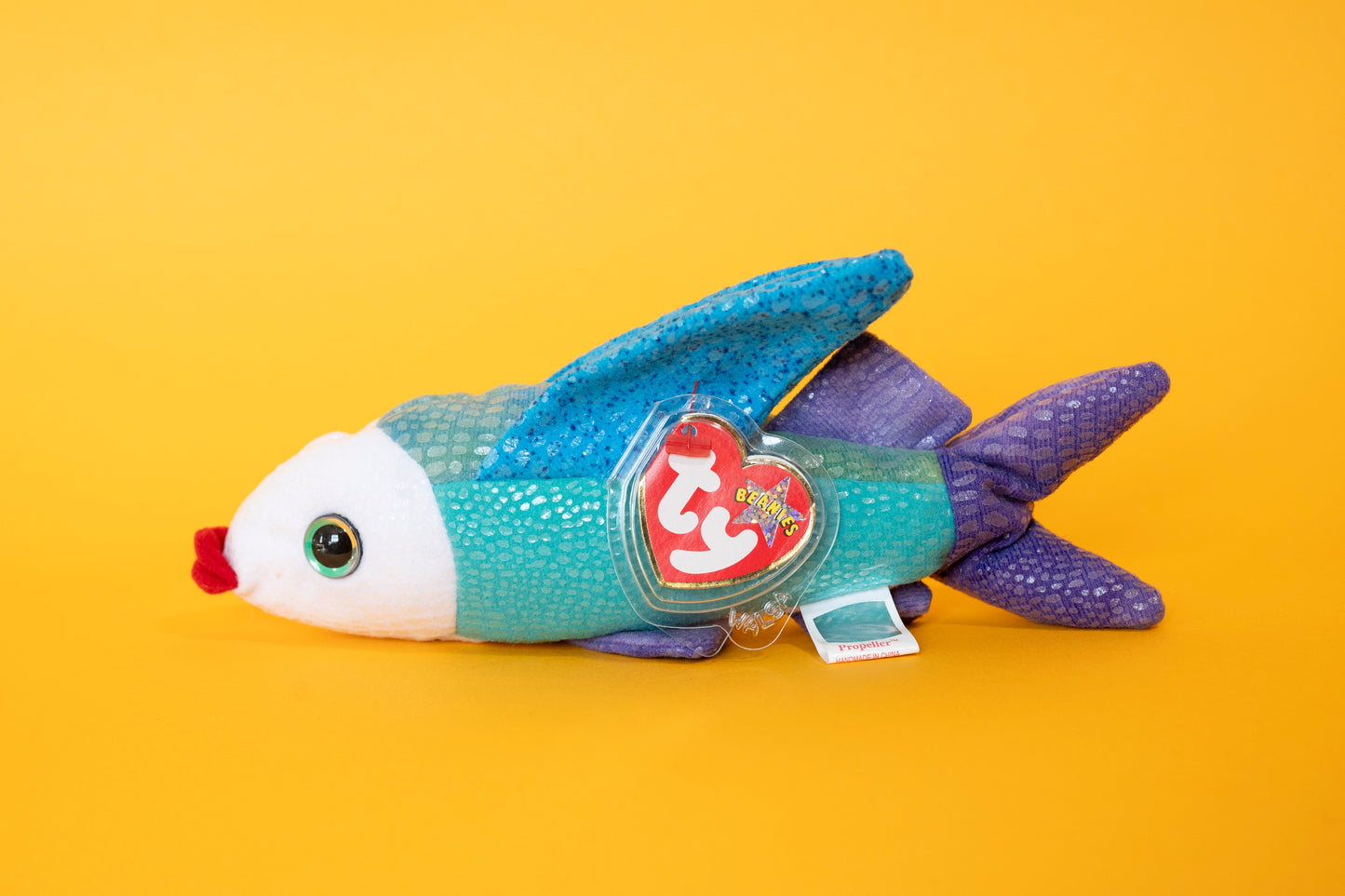 Propeller (Flying Fish) - TY Beanie Babies - Tag in Protector - Excellent Condition