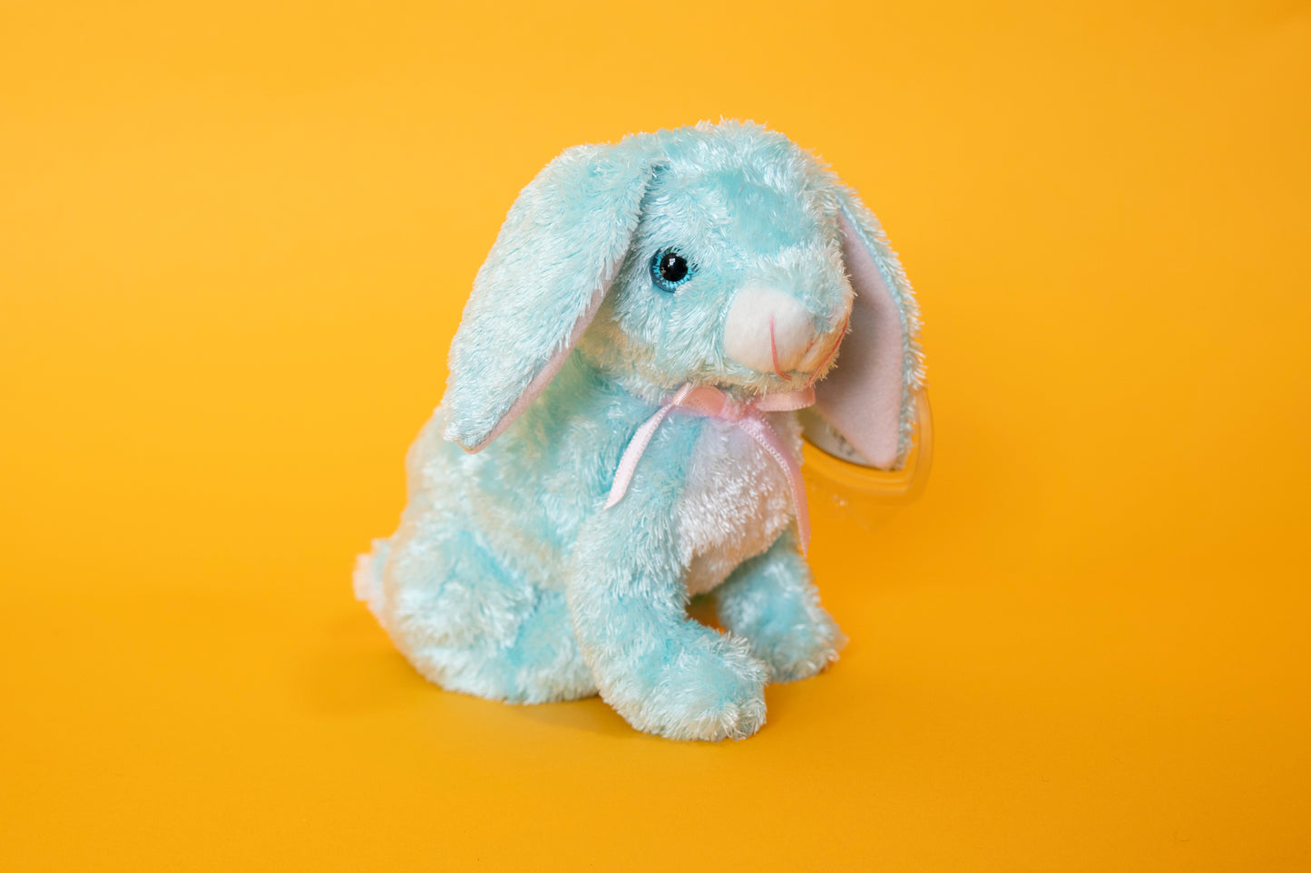 Spring (Blue Bunny Rabbit) - TY Beanie Babies - Tag in Protector - Excellent Condition