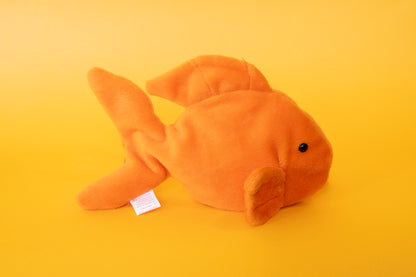 Goldie (Goldfish, Fish) - TY Beanie Babies - PVC Pellets - Tag in Protector - Excellent Condition