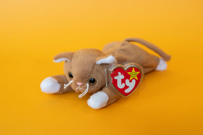 Nip (Kitten, Cat) - TY Beanie Babies - PVC Pellets - Tag in Protector - Excellent Condition