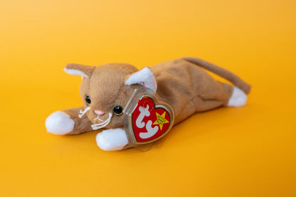 Nip (Kitten, Cat) - TY Beanie Babies - PVC Pellets - Tag in Protector - Excellent Condition